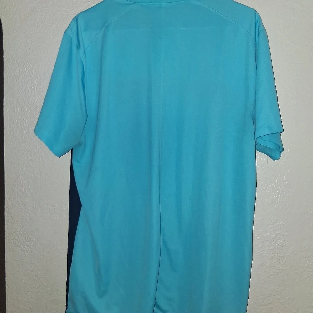 Nike Dri-Fit Standard Fit Golf Shirt Blue Navy L